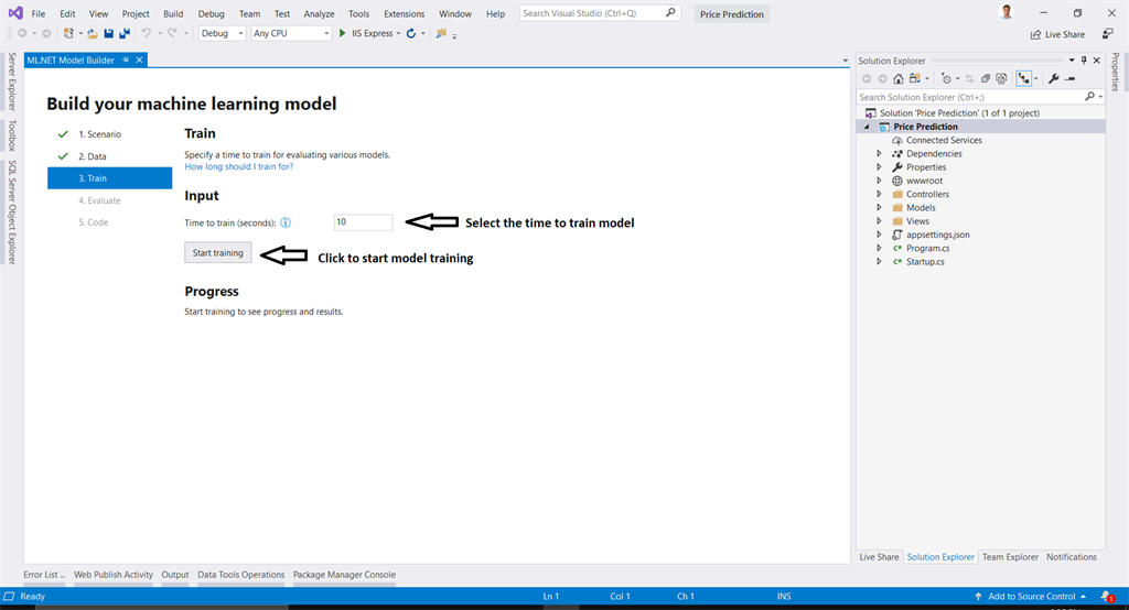 Price Prediction In ASP.NET Core Using ML.NET